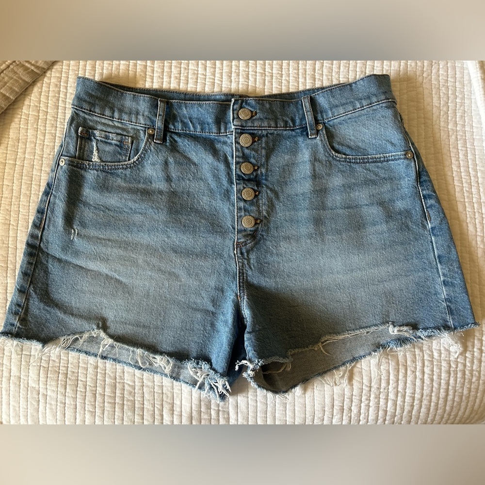Loft denim short button fly NWOT 10/30